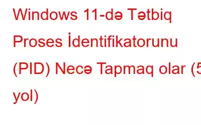 Windows 11-də Tətbiq Proses İdentifikatorunu (PID) Necə Tapmaq olar (5 yol)