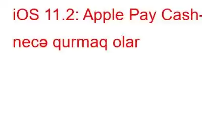 iOS 11.2: Apple Pay Cash-i necə qurmaq olar