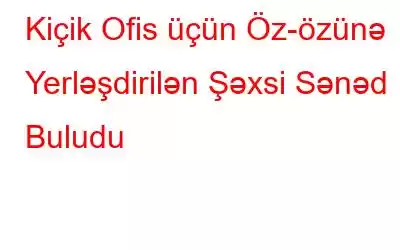 Kiçik Ofis üçün Öz-özünə Yerləşdirilən Şəxsi Sənəd Buludu