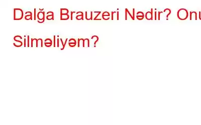 Dalğa Brauzeri Nədir? Onu Silməliyəm?