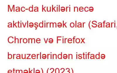 Mac-da kukiləri necə aktivləşdirmək olar (Safari, Chrome və Firefox brauzerlərindən istifadə etməklə) (2023)