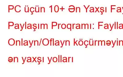 PC üçün 10+ Ən Yaxşı Fayl Paylaşım Proqramı: Faylları Onlayn/Oflayn köçürməyin ən yaxşı yolları