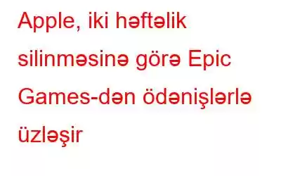 Apple, iki həftəlik silinməsinə görə Epic Games-dən ödənişlərlə üzləşir