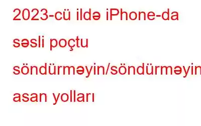 2023-cü ildə iPhone-da səsli poçtu söndürməyin/söndürməyin asan yolları