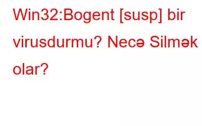 Win32:Bogent [susp] bir virusdurmu? Necə Silmək olar?