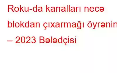 Roku-da kanalları necə blokdan çıxarmağı öyrənin – 2023 Bələdçisi