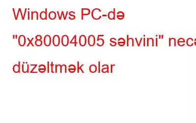 Windows PC-də 