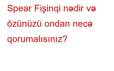 Spear Fişinqi nədir və özünüzü ondan necə qorumalısınız?