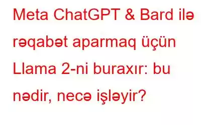 Meta ChatGPT & Bard ilə rəqabət aparmaq üçün Llama 2-ni buraxır: bu nədir, necə işləyir?