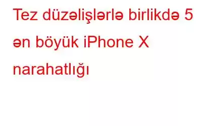 Tez düzəlişlərlə birlikdə 5 ən böyük iPhone X narahatlığı