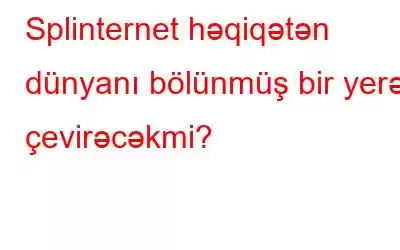 Splinternet həqiqətən dünyanı bölünmüş bir yerə çevirəcəkmi?