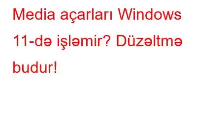 Media açarları Windows 11-də işləmir? Düzəltmə budur!