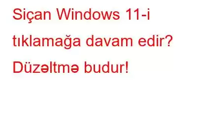 Siçan Windows 11-i tıklamağa davam edir? Düzəltmə budur!