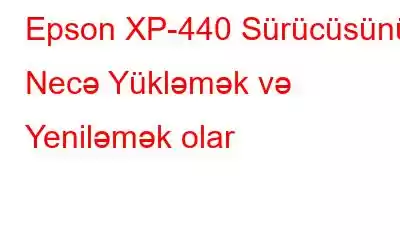 Epson XP-440 Sürücüsünü Necə Yükləmək və Yeniləmək olar