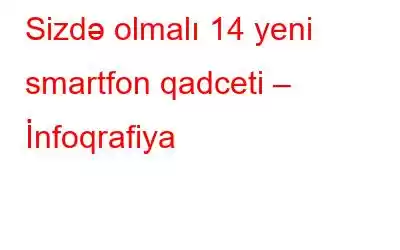 Sizdə olmalı 14 yeni smartfon qadceti – İnfoqrafiya